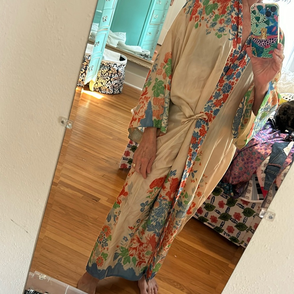 Vintage silk robe